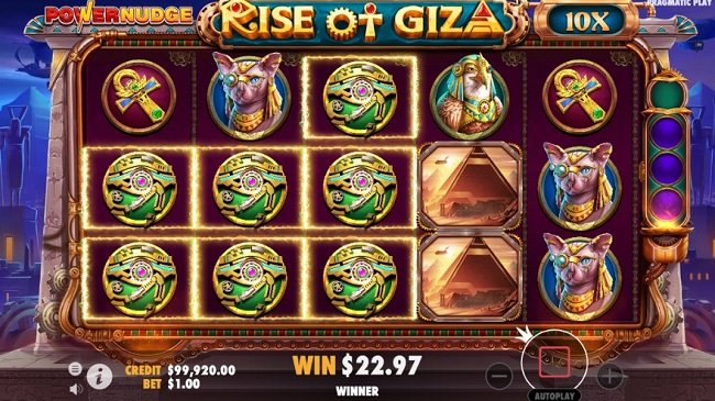 rise of giza powernudge pragmatic play