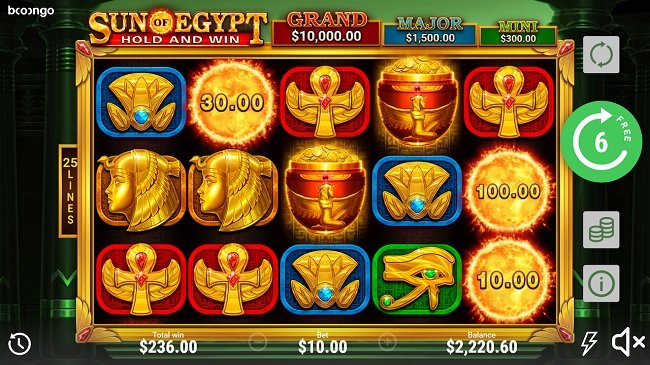 sun of egypt booongo