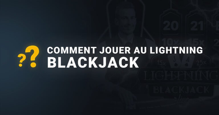 Comment jouer au lightning Blackjack bannière