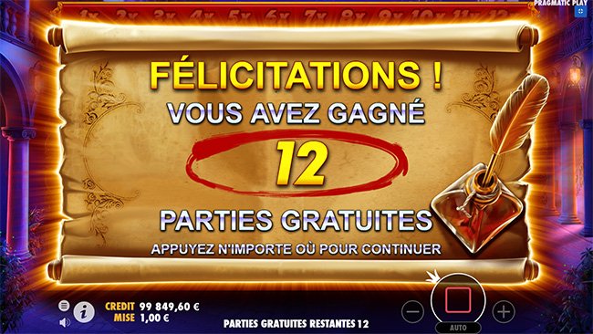 Tours gratuits Da vinci's Treasure Pragmatic Play