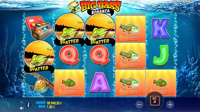 3 scatters Big Bass Bonanza Pragmatic Play