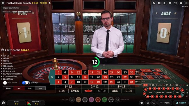 Football Studio Roulette Evolution