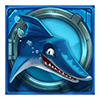 Symbole Razor Shark Requin Bleu