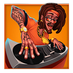 Symbole premium orange Hip Hop Pop Avatar UX