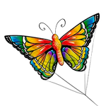 symbole premium papillon Floating Dragon du studio PRagmatic Play