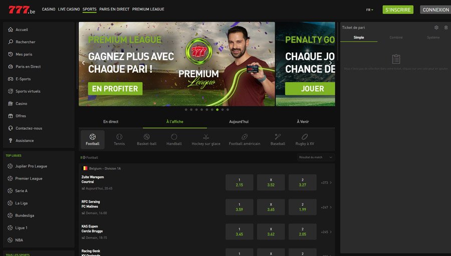 bet sportif Casino 777