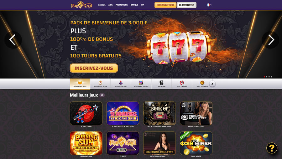Accueil Play Regal casino bonus sans dépôt