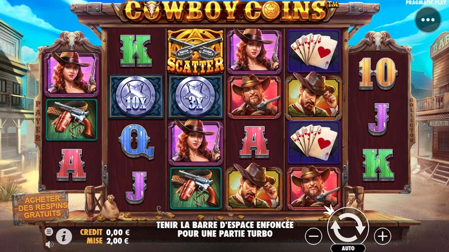 Cowboy Coins de Pragmatic Play sur Wild Sultan