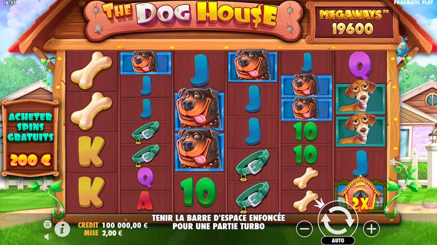 The Dog house Megaways sur Cresus Casino de Pragmatic Play