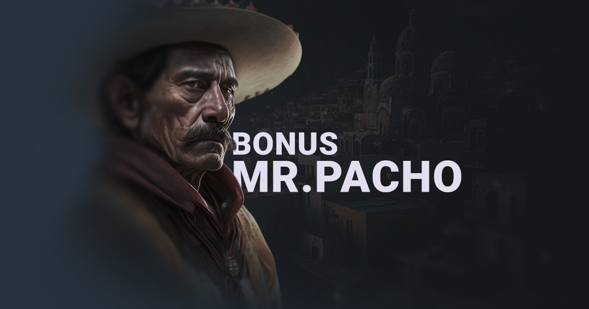 Bannière Bonus Mr.Pacho Casino