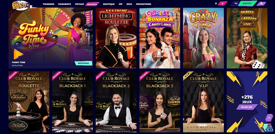 Casino en direct (live casino) MrPacho Casino