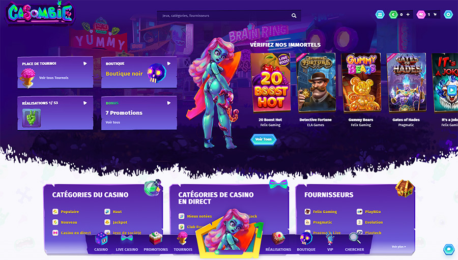 Home page Casombie Casino