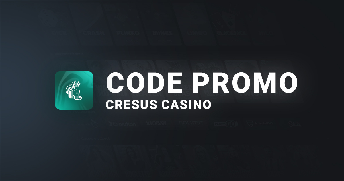 Bannière Code Promo Cresus Casino