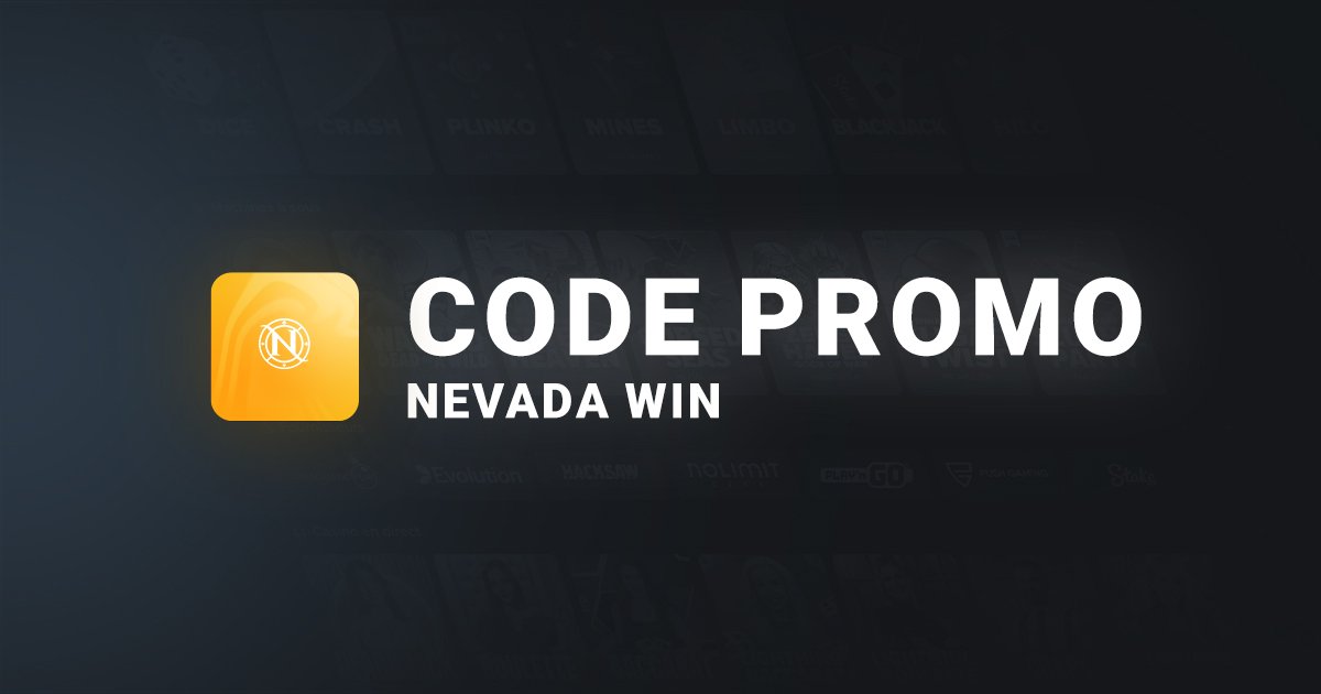 Bannière code promo NevadaWin