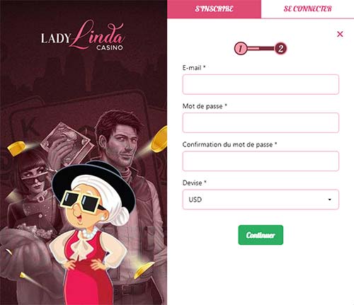 Enregistrement Lady Linda Casino