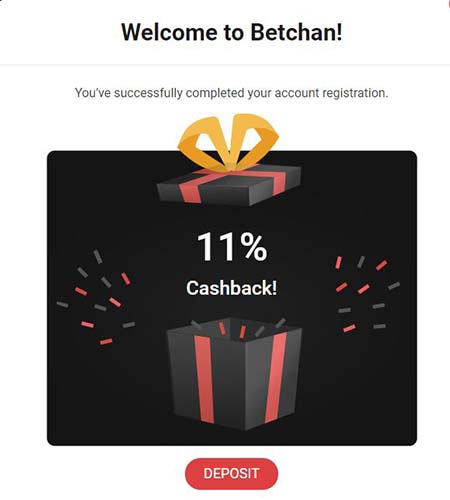 Weekly cashback Betchan