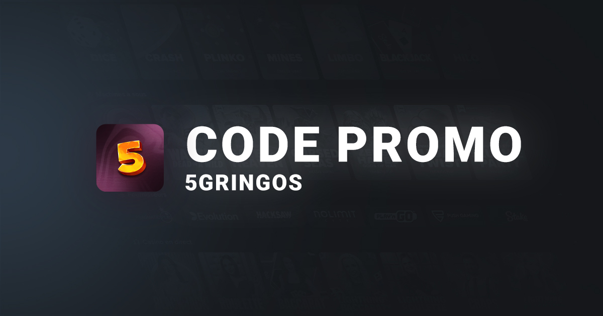 Bannière Code Promo 5Gringos Casino