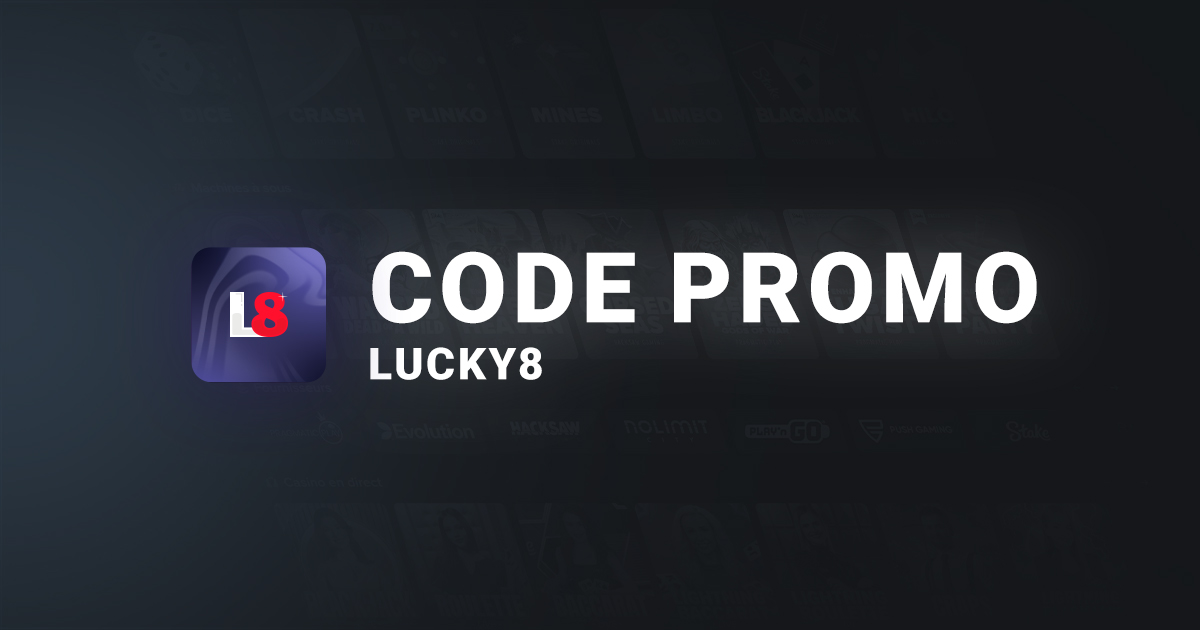 Bannière Code Promo Lucky8 Casino