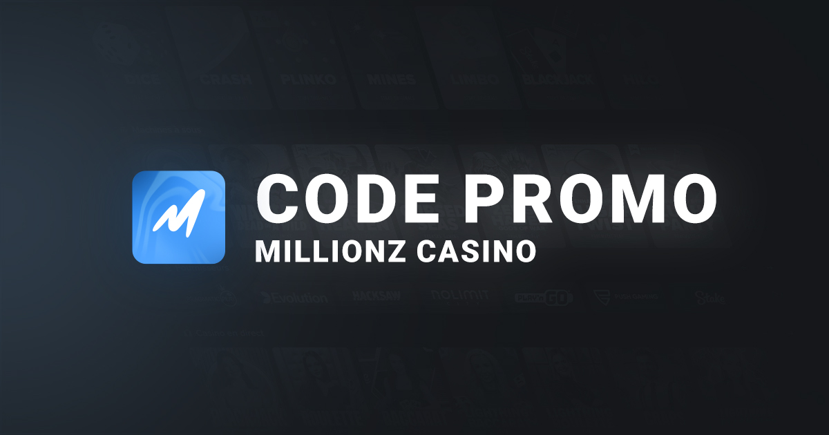 Bannière Code Promo Millionz Casino