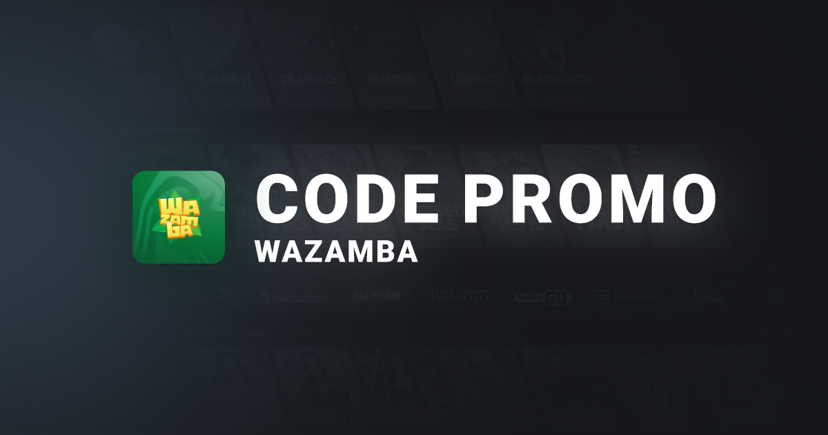 Bannière Code Promo Wazamba