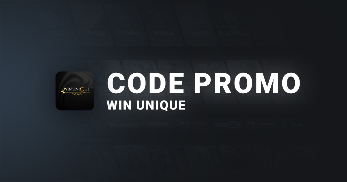 Code promo Win Unique Casino