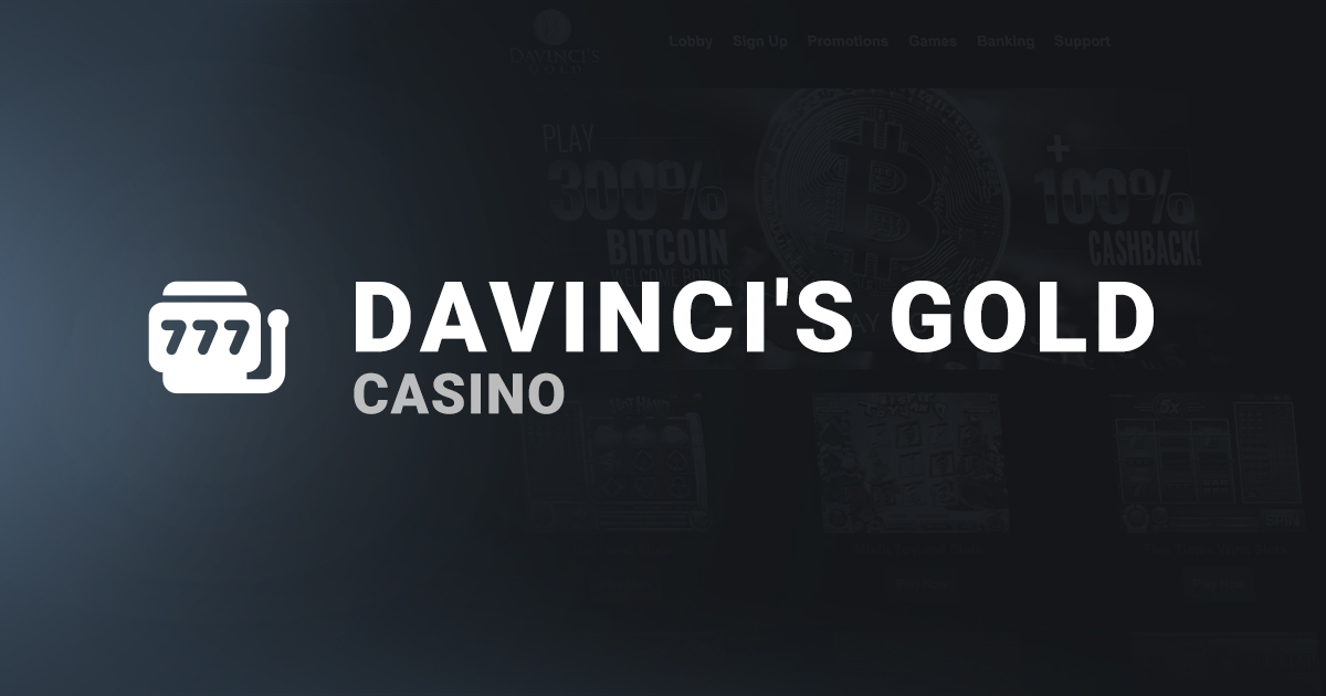 Bannière DaVinci's Gold Casino