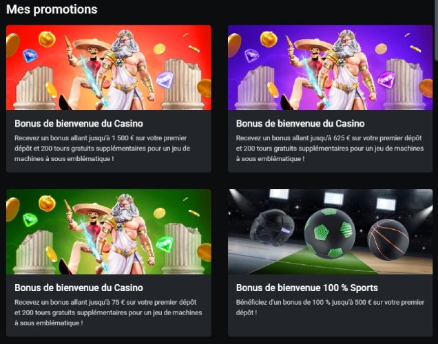 Les différents bonus de bienvenue sur Léon Casino