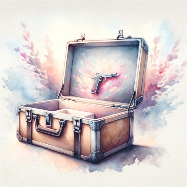 Caisse de case opening avec arme