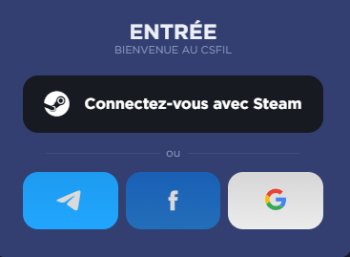 Page d'inscription CSFail
