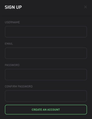 Page d'inscription CSGOPolygon