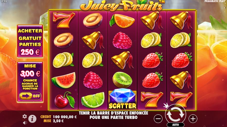 Juicy Fruits machines à sous