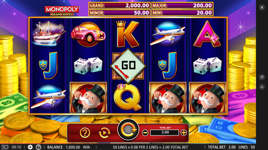 Monopoly Grand Hotel de WMS Gaming