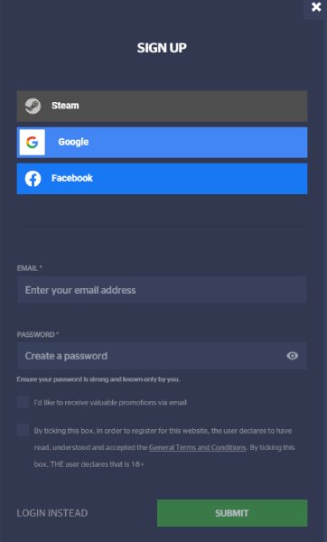 Inscription HypeDrop