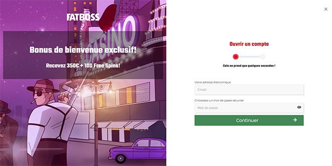 Inscription Fatboss casino