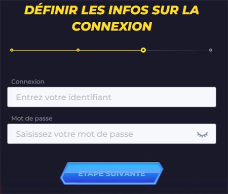 Inscription Powbet étape 3