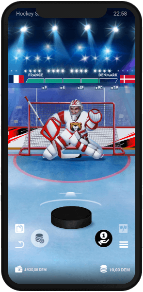Visuel mobile 2 Hockey Shootout Evoplay