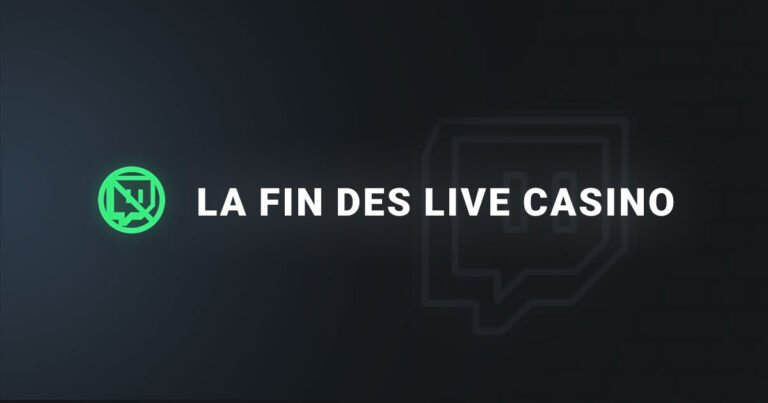 Fin des live casino sur Kick