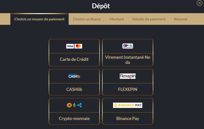 Dépôt Tortuga Casino