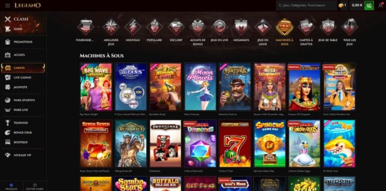 Legiano Casino (Avis 2025) | Bonus 500€ + 200 Free Spins