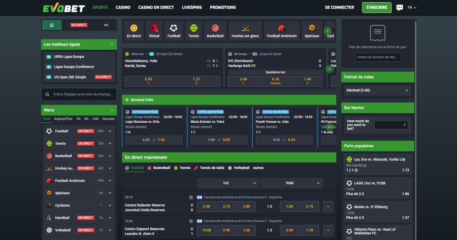 Section Spots Evobet Casino