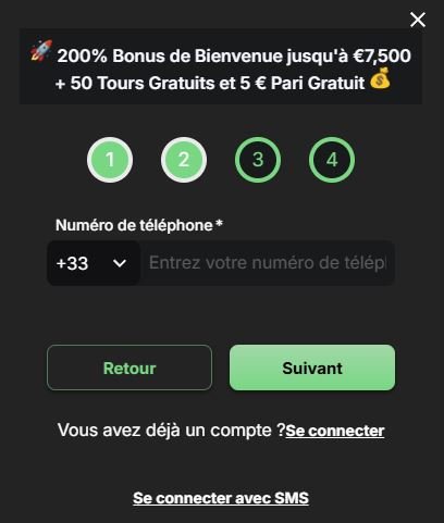 BatBlast Casino inscription étape 2