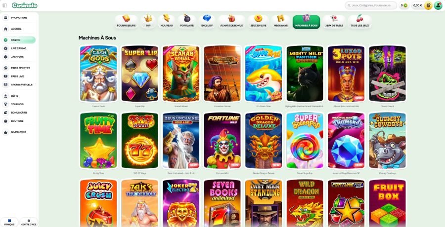 Casinolo Casino les machines à sous