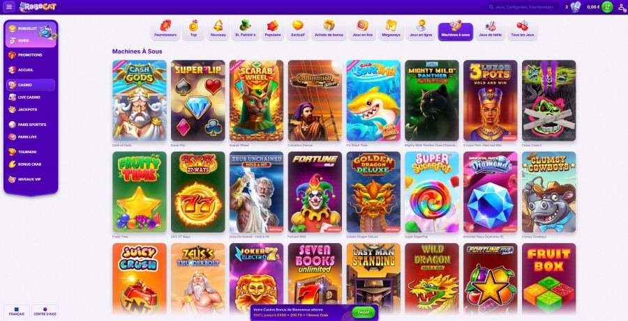 RoboCat Casino machines à sous