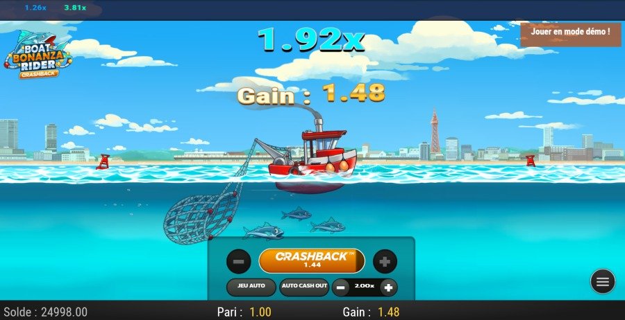 Boat Bonanza Rider mode Crashback