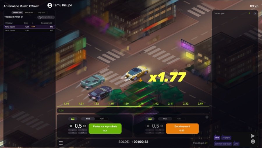 Aperçu du mini-jeu Adrenaline Rush : X Crash