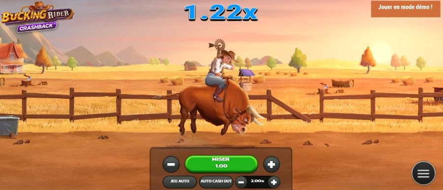 Mini-jeu Bucking Rider jeu de type crash