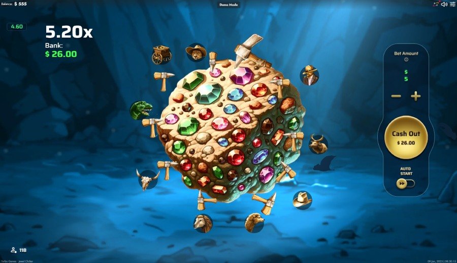 Aperçu du mini-jeu Jewel Clicker de Turbo Games