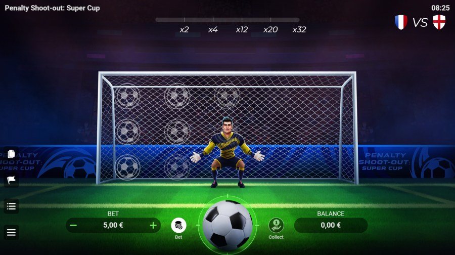 Aperçu du mini-jeu Penalty Shoot-out Super Cup