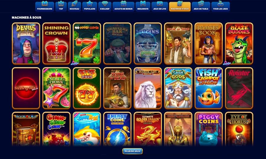 Spins of Glory Casino les machines à sous