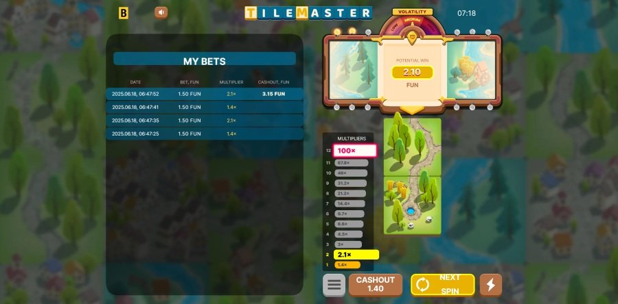 Aperçu du mini-jeu Tile Master